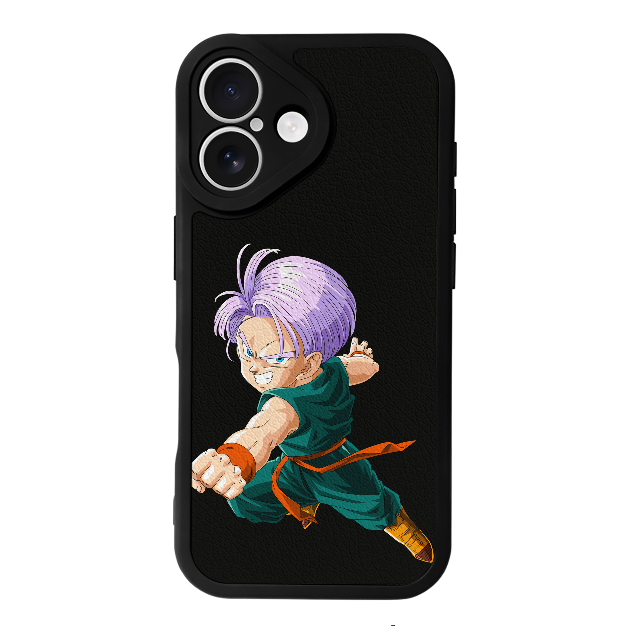 （画像用） ドラゴンボール トランクス（Torankusu）DRAGON BALL Trunks 【iPhone 16シリーズ対応】シリコンスマホケース（レザー調） 材質：シリコン